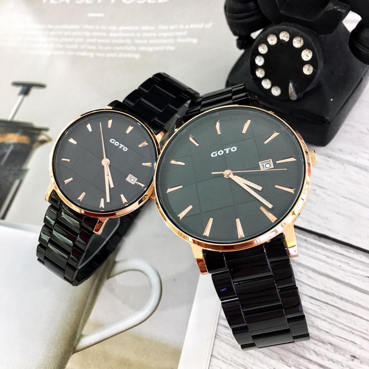 【GOTO】萬年不敗格紋設計都會風對錶 GS2099M-43-341 42mm / GS2099L-43-341 33mm 現代鐘錶