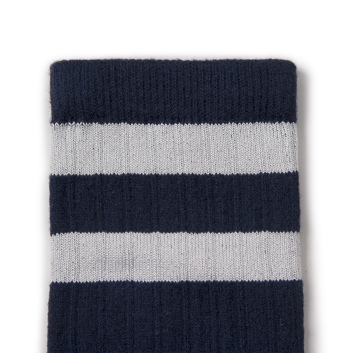 COLLÉGIEN - Nico Ribbed Varsity Crew Socks（Nuit Etoilee）