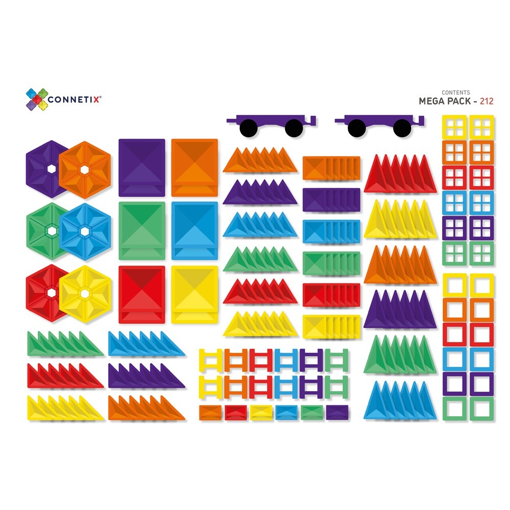 【澳洲Connetix】彩虹磁力積木-超級豪華組(212pc)