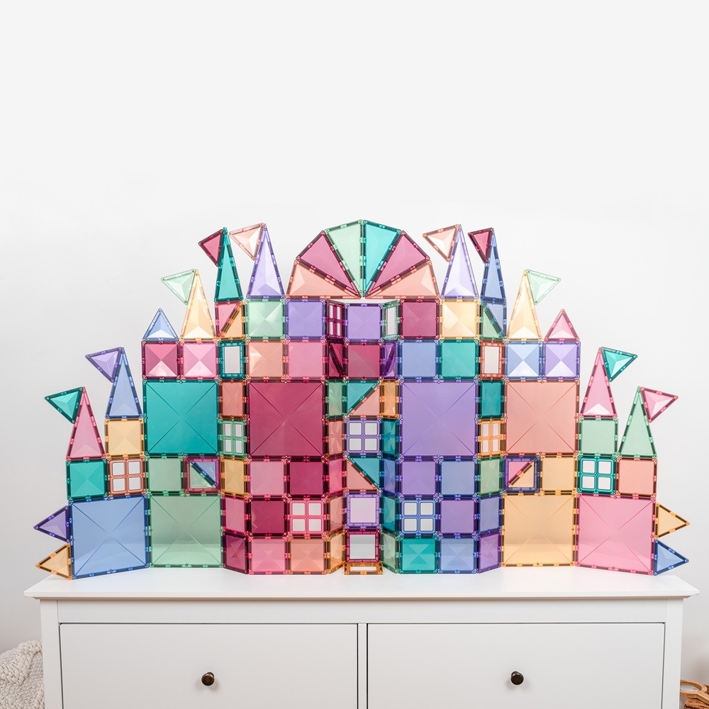 【澳洲Connetix】粉彩磁力積木-超級豪華組(202pc)