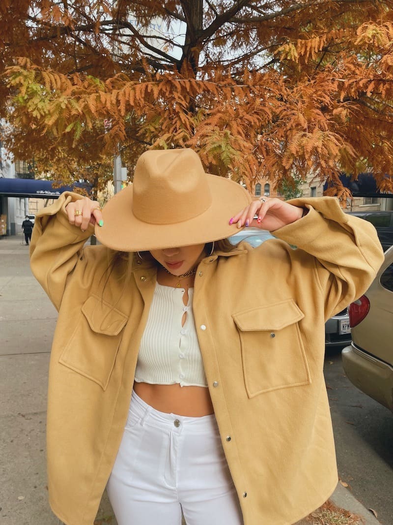 歐美大地色寬松感外套