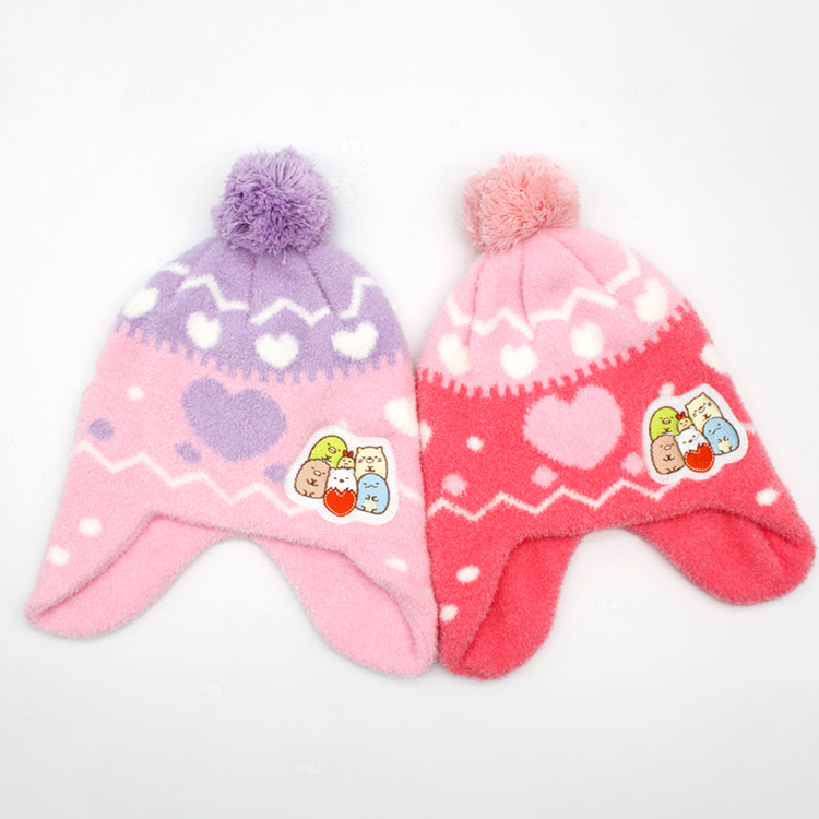 【肌暖】台灣製 正版授權 角落生物兒童愛心護耳毛絨帽丨SUK015