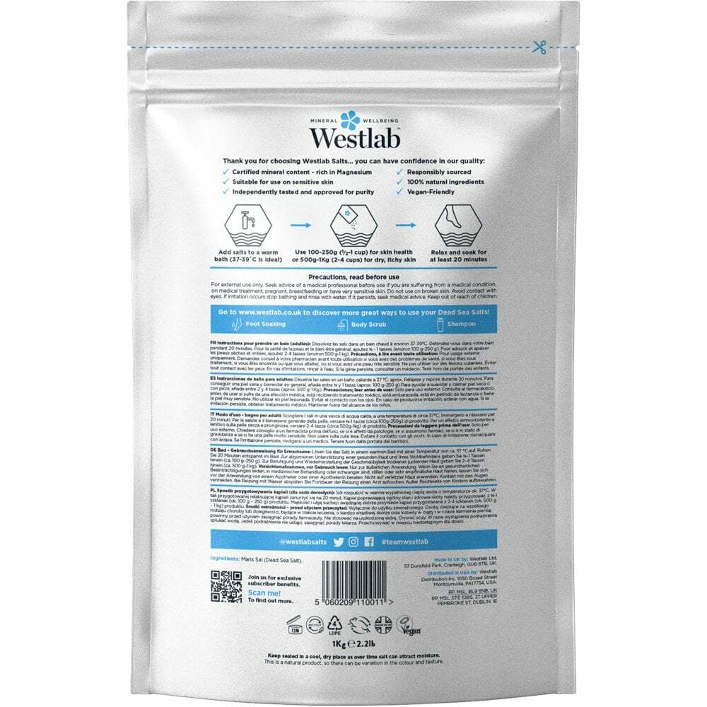 Westlab Soothing Dead Sea Salt (1 kg) (80410)