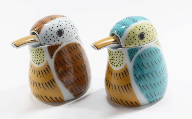 幸樂窯 麻雀醬油瓶