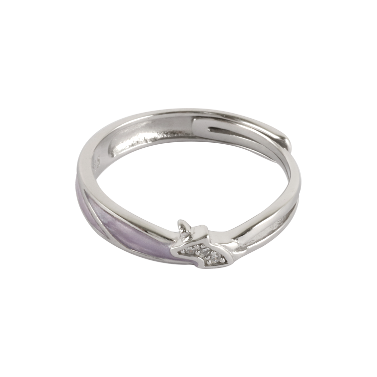 純銀對戒，情侶戒指 獨角獸造型；高貴純潔的愛情（2301女款）