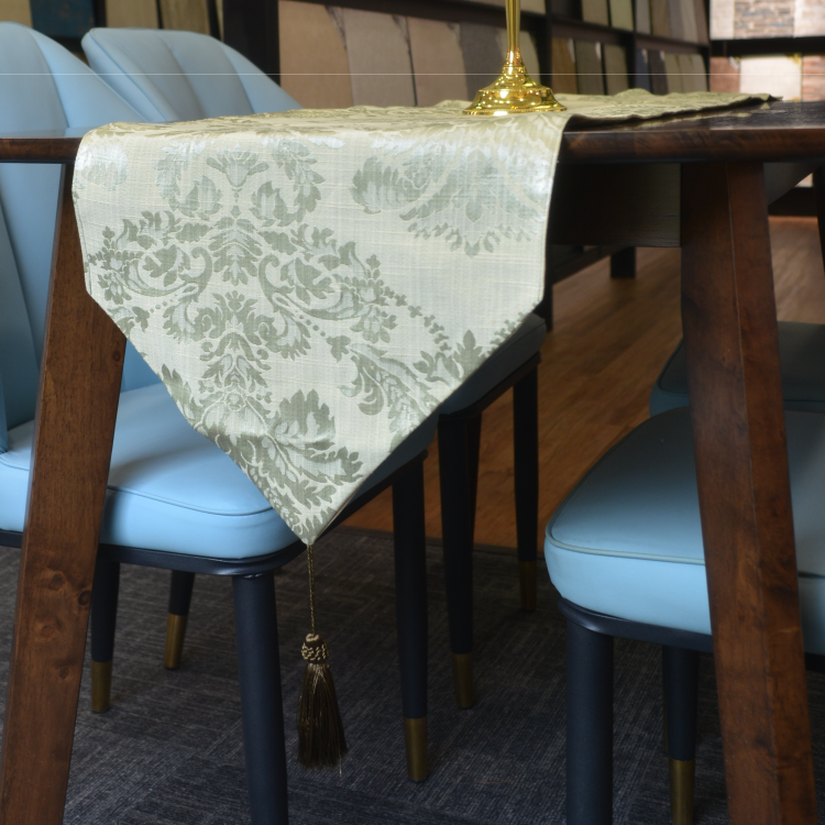 Modern Table Cloth Damask for 4 Seater Long Table Runner TR1