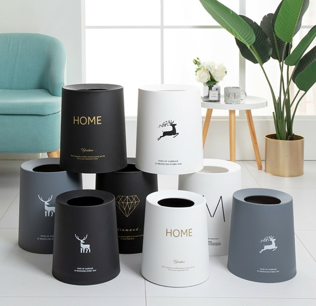INS風簡約質感垃圾桶