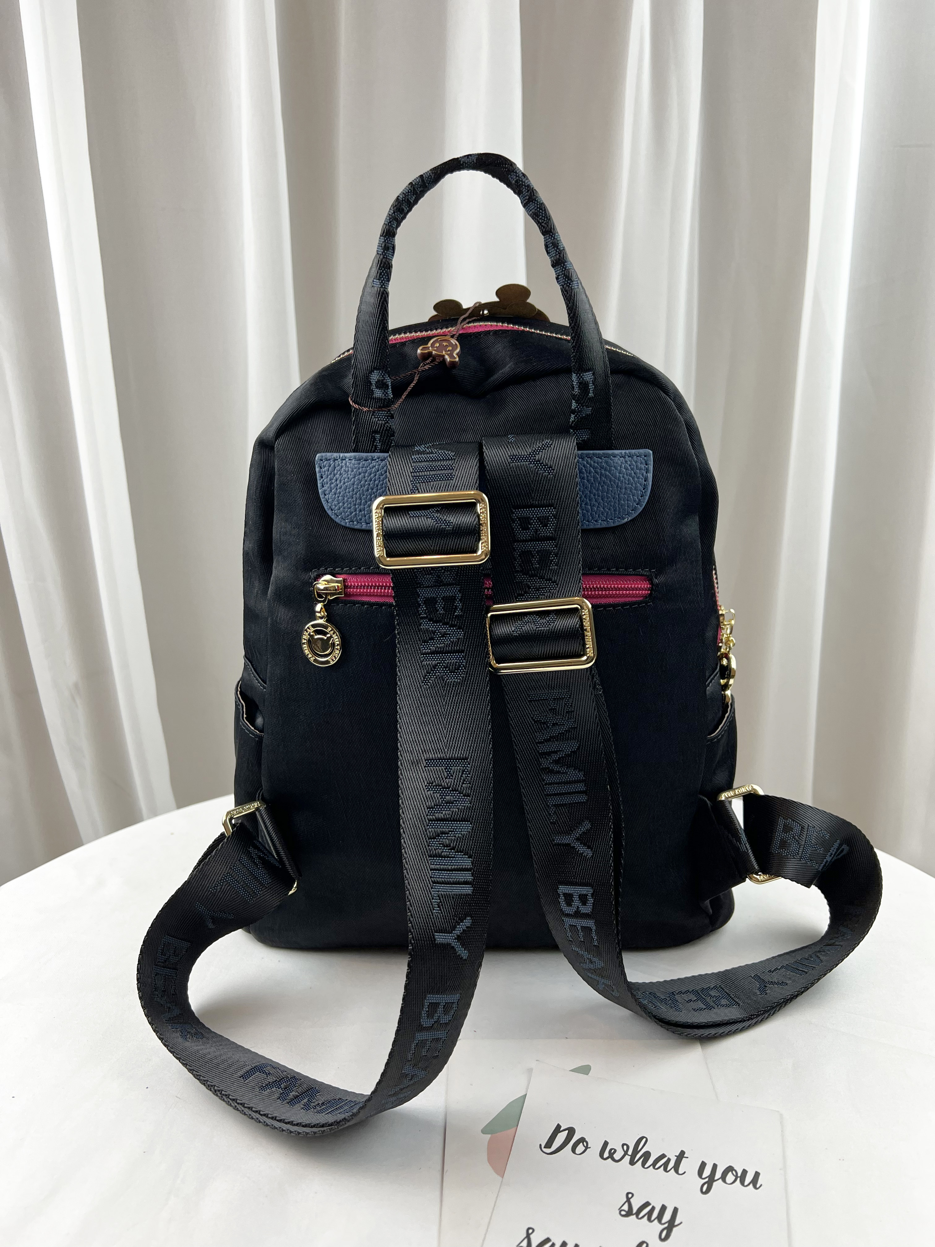 FamilyBear 黑桃蝴蝶花 防潑水後背包 #2541