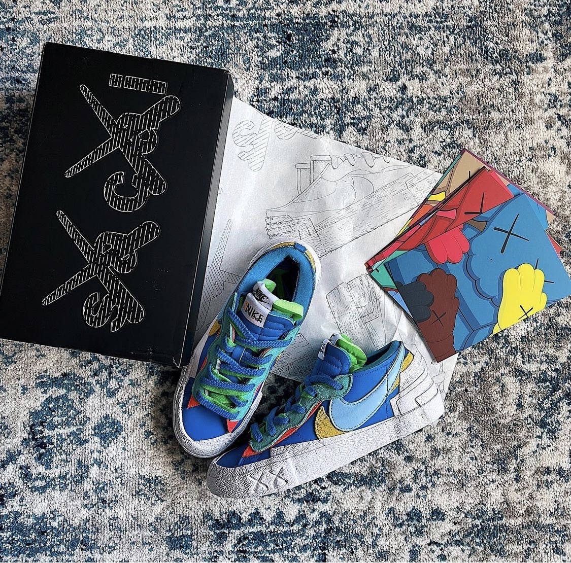 Kaws x Sacai x Nike Blazer Low 