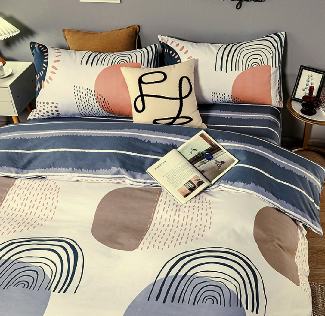 北歐風純棉床包4件組-美好歲月