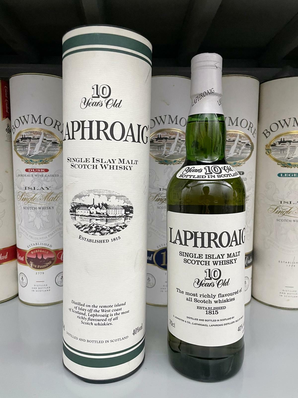 Laphroaig 10 Years (Bottled in 1990s Post Royal Warrant