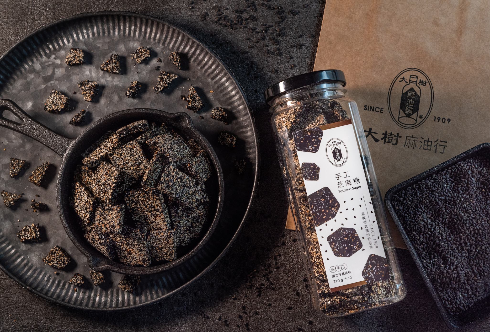 【型農大聯盟】大樹麻油行 芝麻糖210g X3瓶