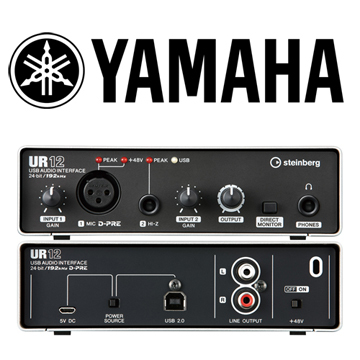 YAMAHA STEINBERG UR12 錄音介面 interface 192Khz Cubase錄音軟體 可接行動裝置 Mac兼容