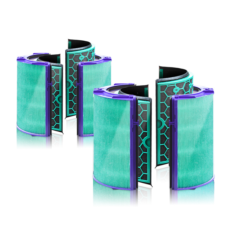 【抗菌雙套組】綠綠好日 適用 Dyson TP04/DP04/HP04/HP05/TP05 HEPA抗菌濾芯 85+全年高效