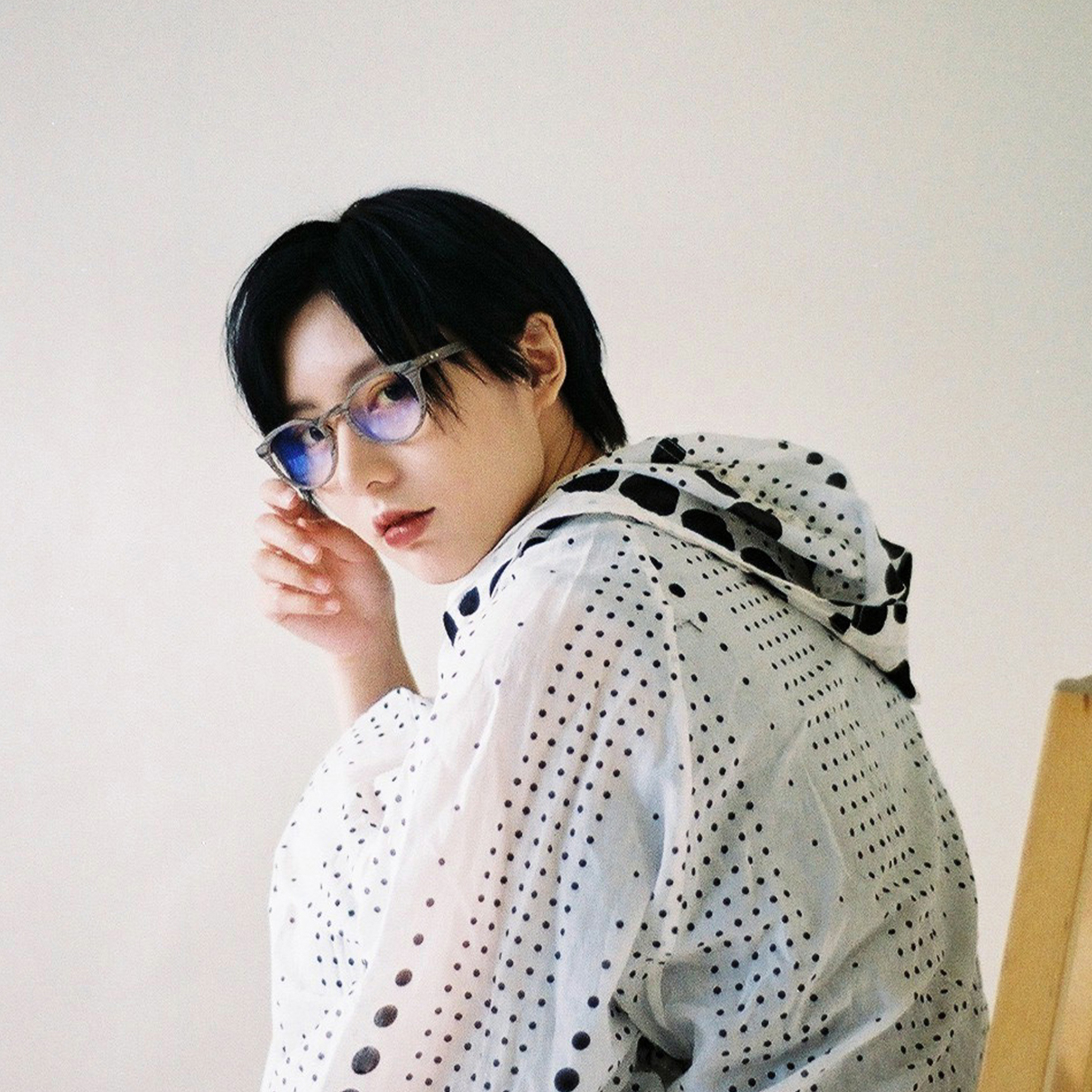 CROWN PANTO 成人 多角文藝小臉框 濾藍光眼鏡 : 復古木系列 : 暖棕橡木