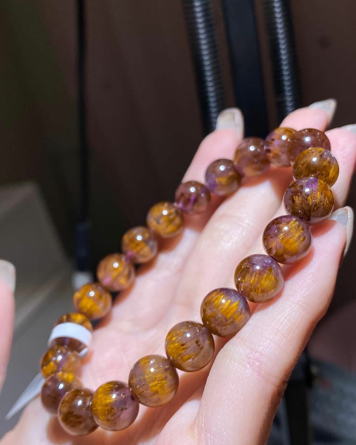 高質黃金紫鈦晶