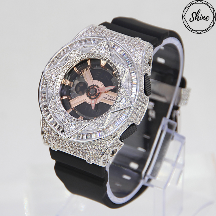 銀色 改裝手錶 BA-110RG-1A - 魔法星