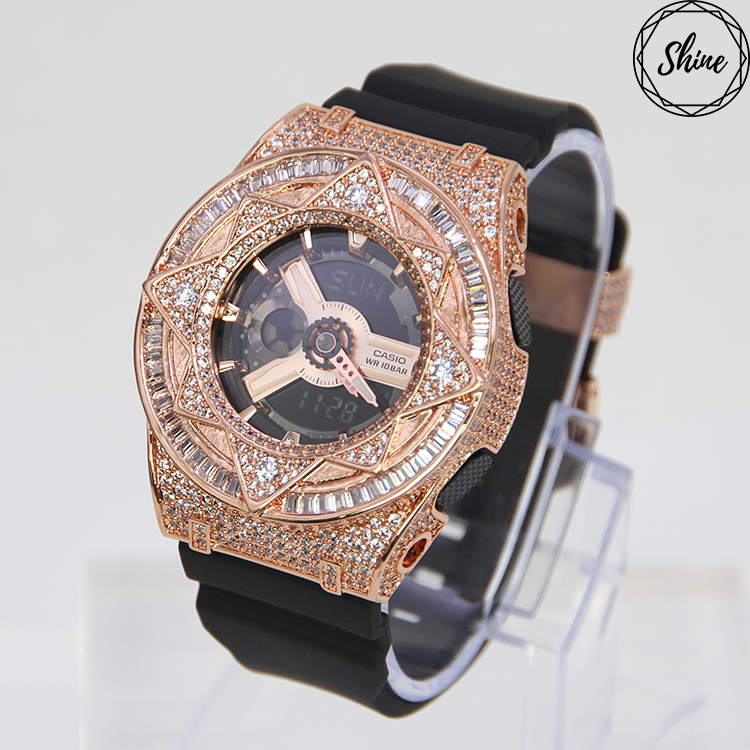 玫瑰金色 改裝手錶 BA-110RG-1A - 魔法星