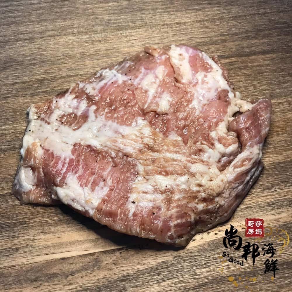 莎媽秘漬鹹松阪豬（生食）