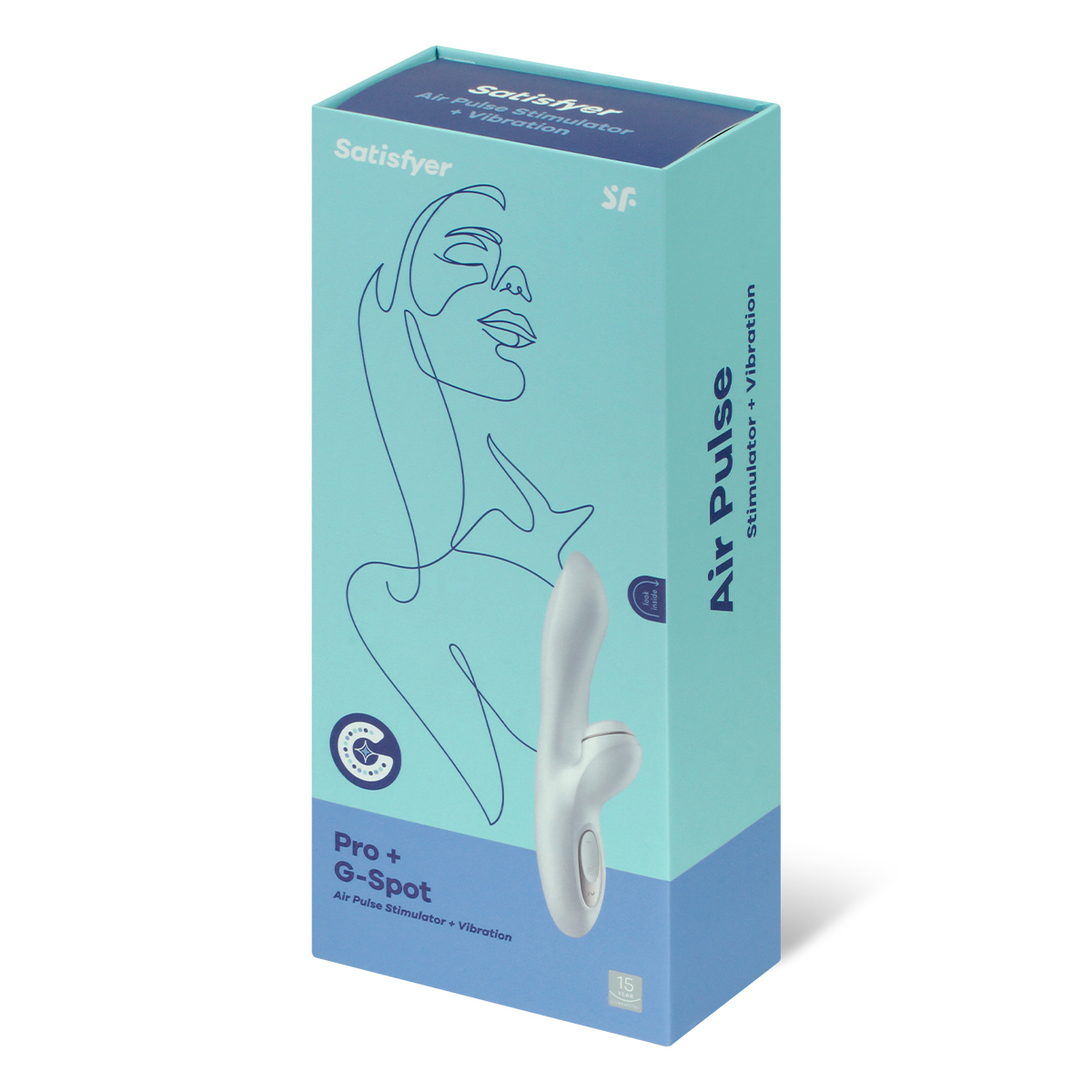 Satisfyer Pro + G-Spot Clitoral Massager Rabbit Vibrator (Rose Gold)