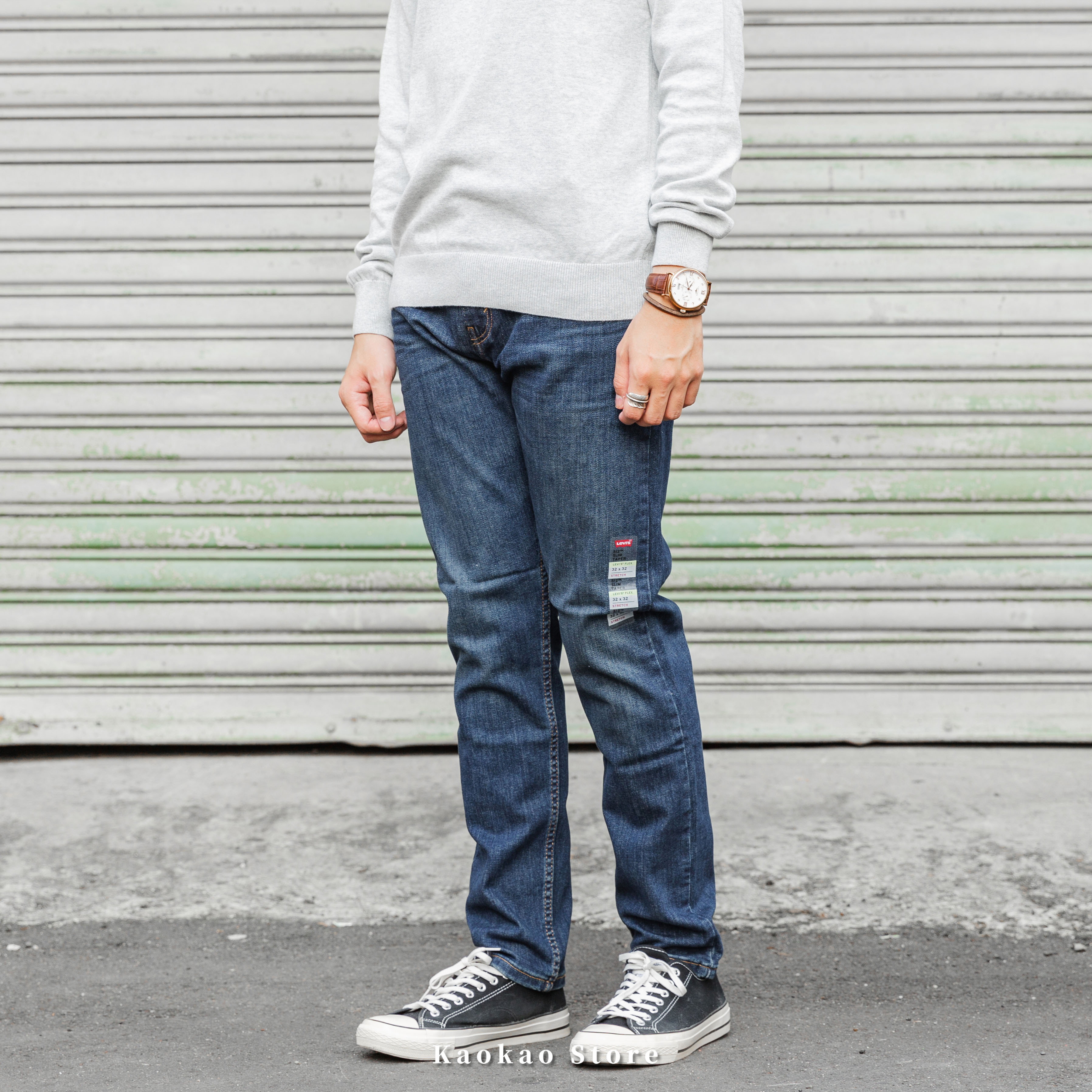 Levis 512 「0682刷色深藍」上寬下窄 牛仔長褲 牛仔褲