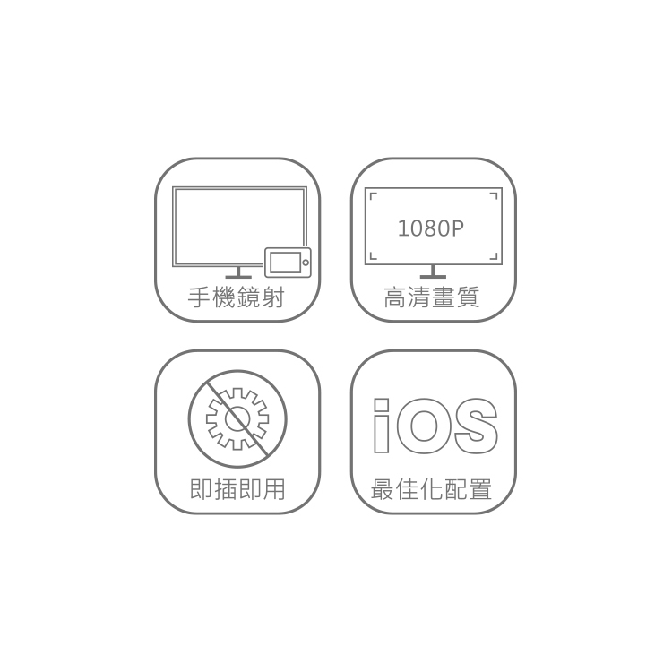DAO620A HDMI高畫質影音傳輸線-Lightning最佳化版2M