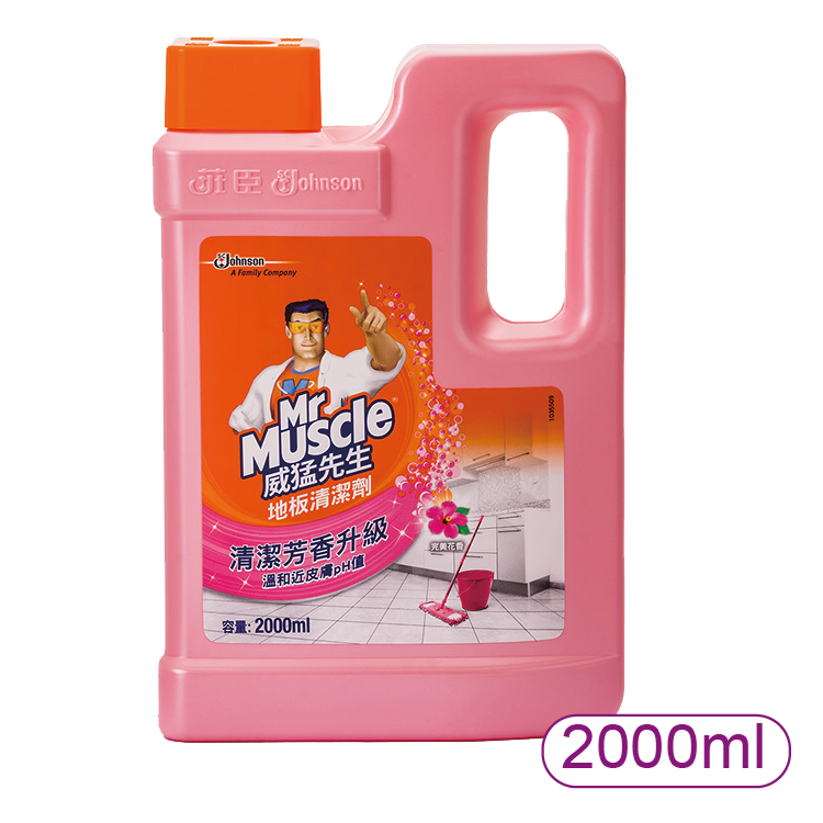 【莊臣】威猛先生 愛地潔地板清潔劑-完美花香2000ml