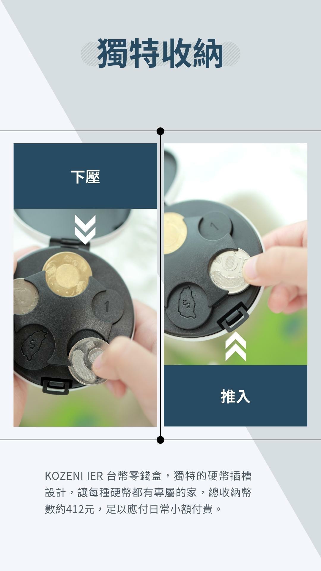 KOZENIIRE 台日幣收納零錢盒