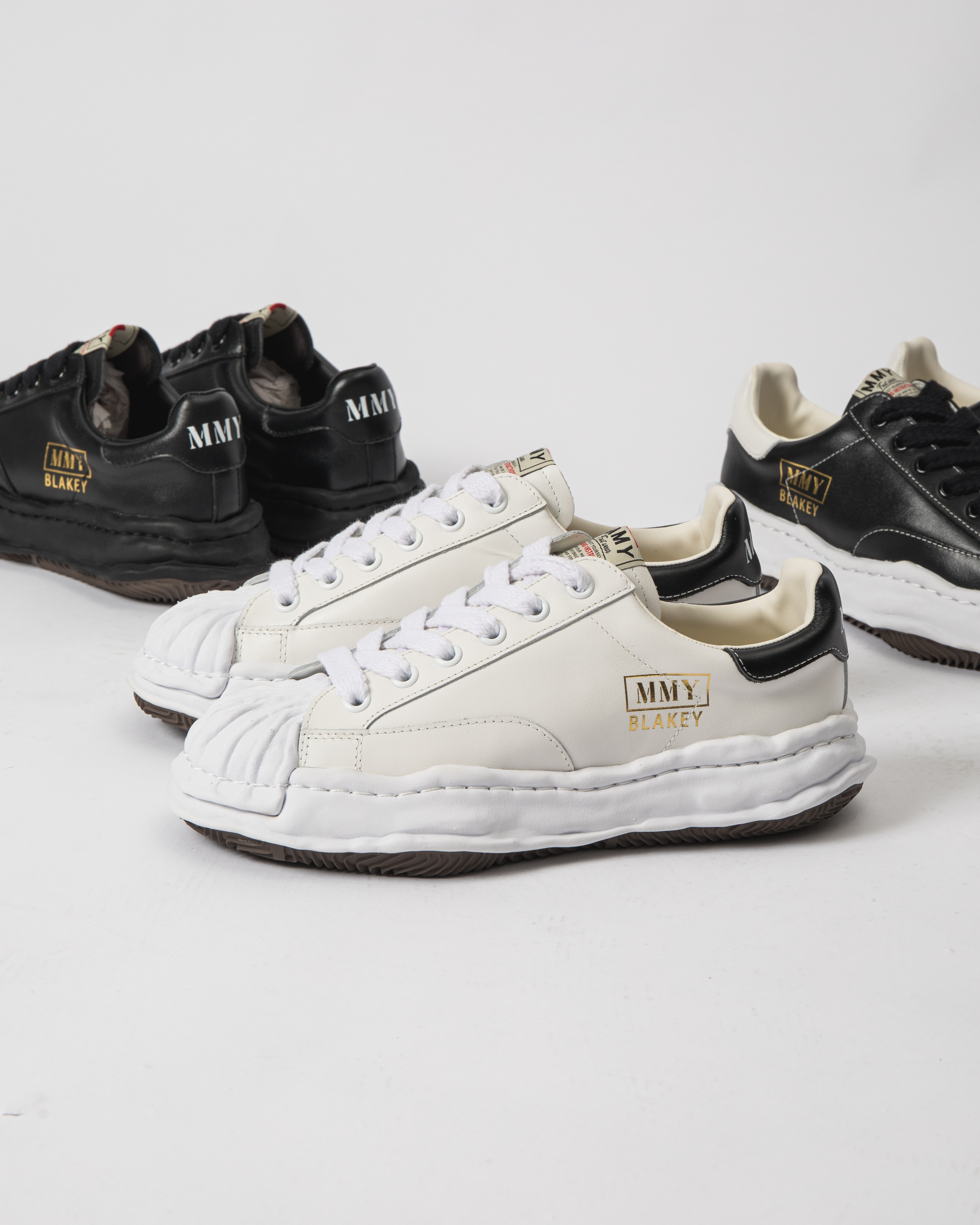 [現貨] MIHARA YASUHIRO Blakey Leather Low-top Sneaker White A06FW702