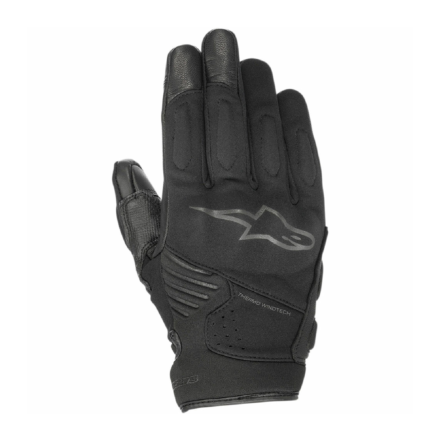 安信騎士|Alpinestars 防摔手套Faster 黑短手套皮革觸控A星