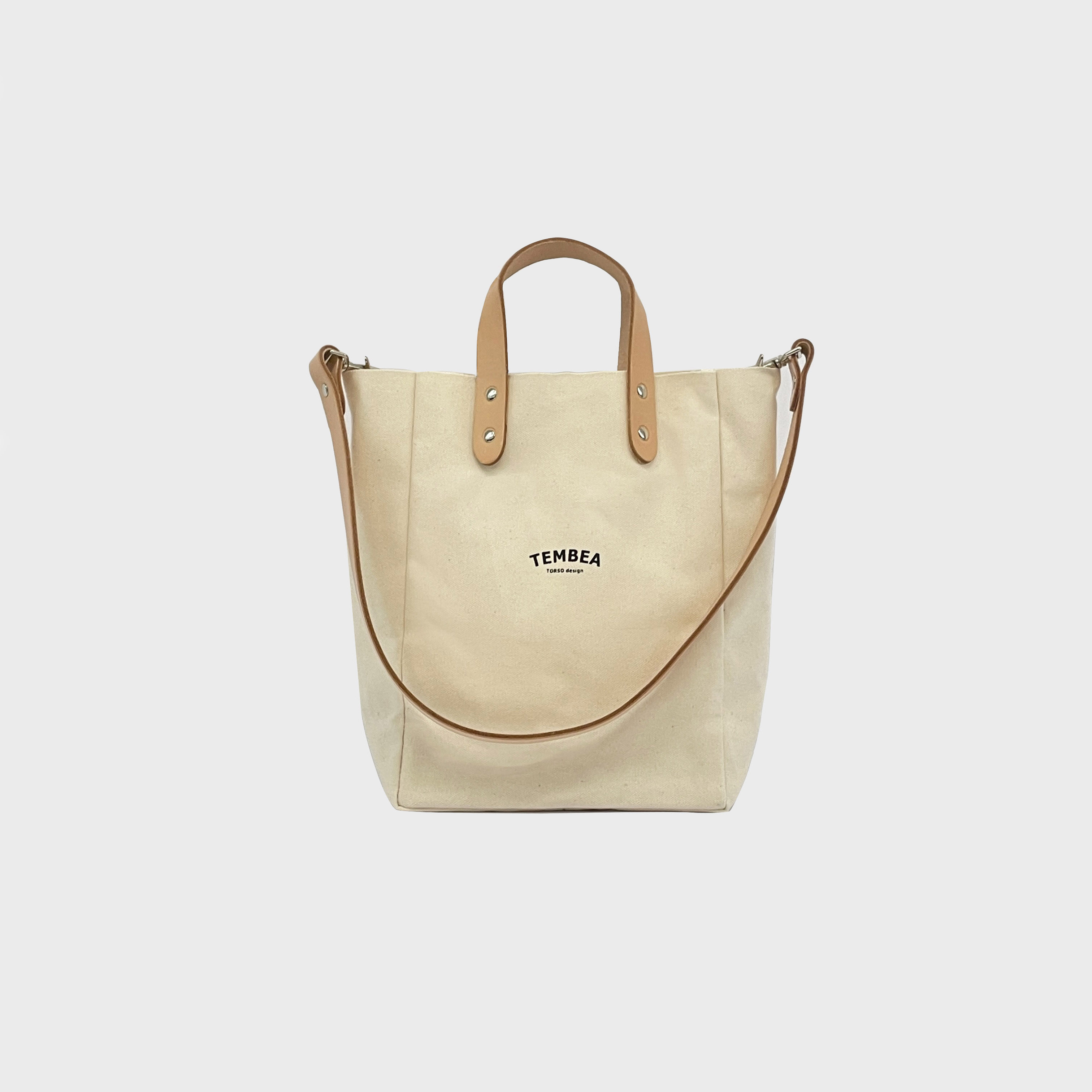 TEMBEA - CLUB TOTE / XS / Small Logo / NATURAL