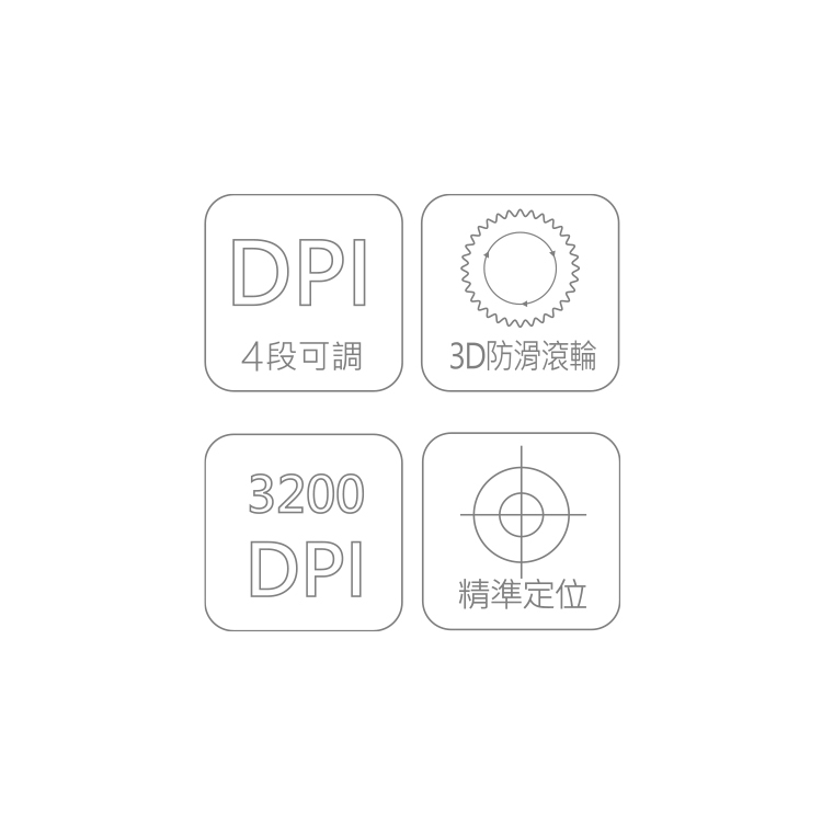 DM230 Master DPI可調有線滑鼠