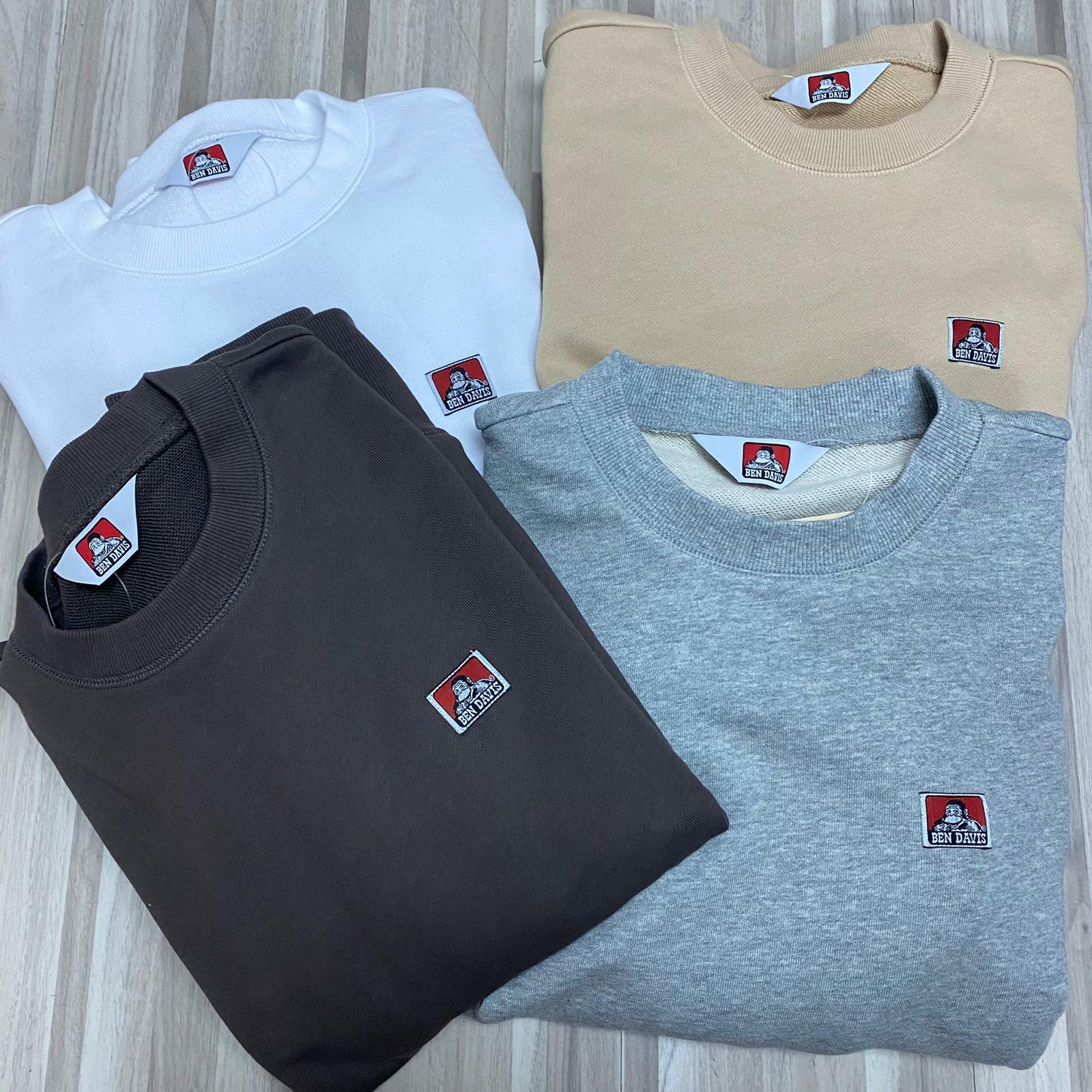 [現貨]  Ben Davis Label Sweat Crew BDZT-2000