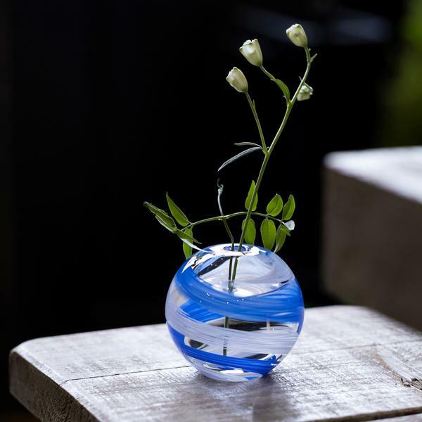 津輕玻璃 彩手鞠 海風