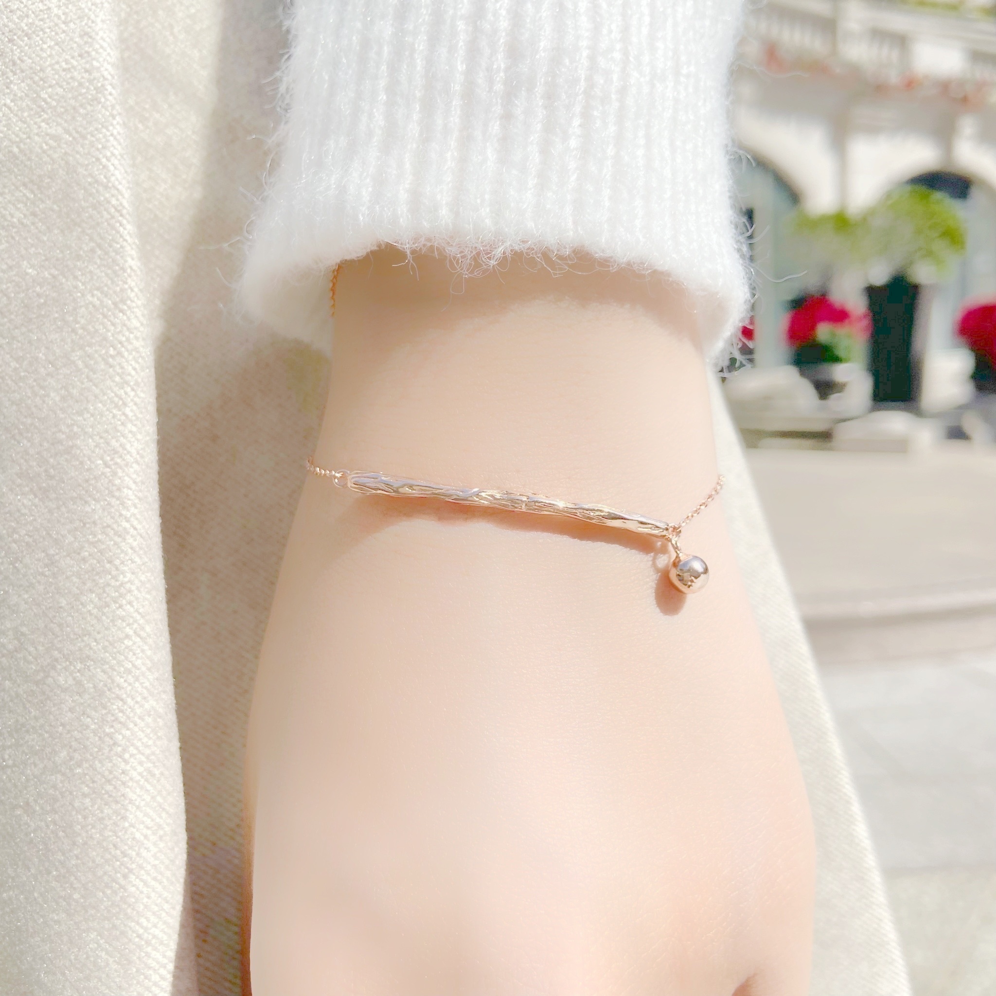 | 925 純銀・白金・ 玫瑰金 | 溫暖小火柴手鏈 (銀 / 玫瑰金) | BR0484 |