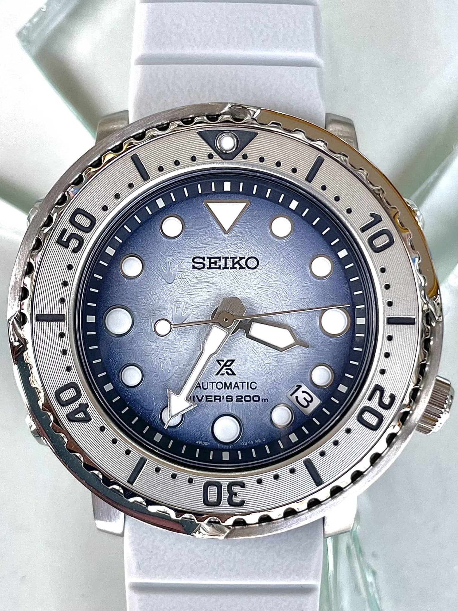 【SEIKO 精工】PROSPEX 愛海洋 企鵝漫步 膠質帶機械錶  4R35-04Z0H 43.2mm 現代鐘錶