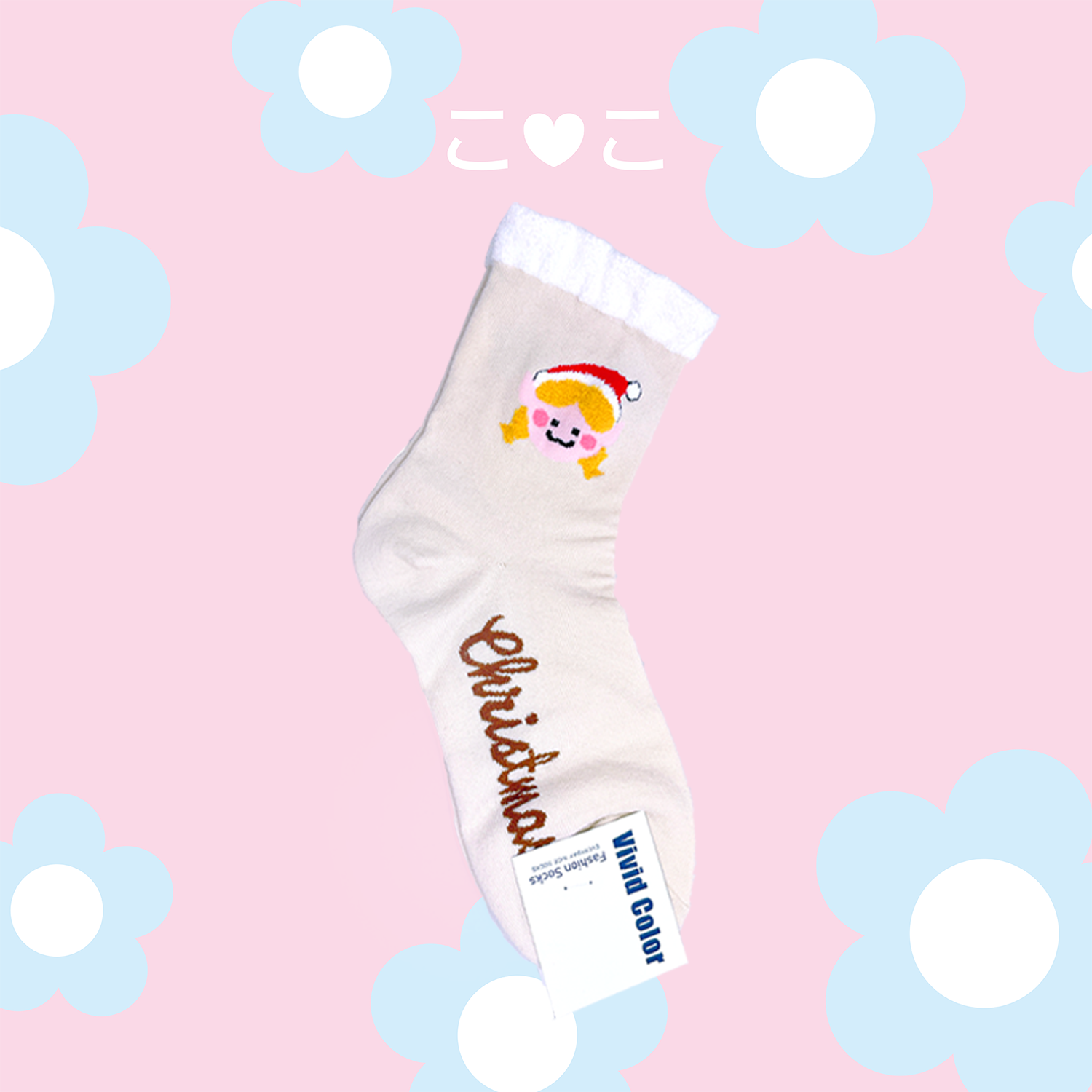 正韓聖誕造型絨毛襪子