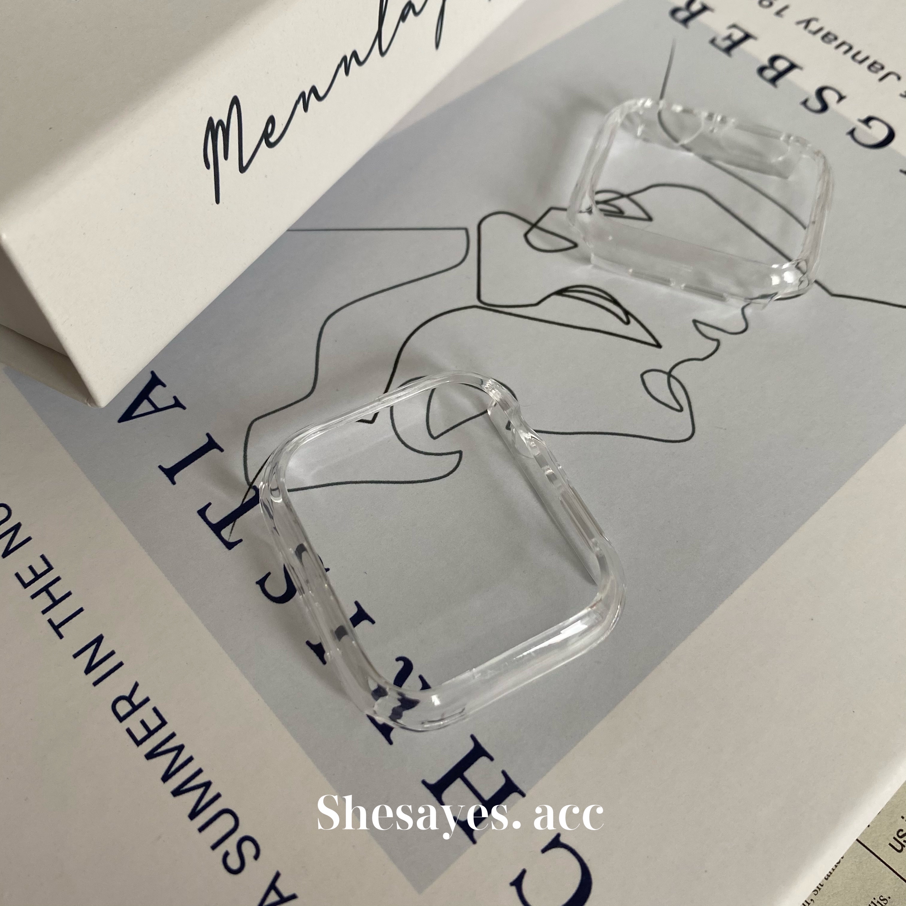 APPLE WATCH透明硬殼保護殼