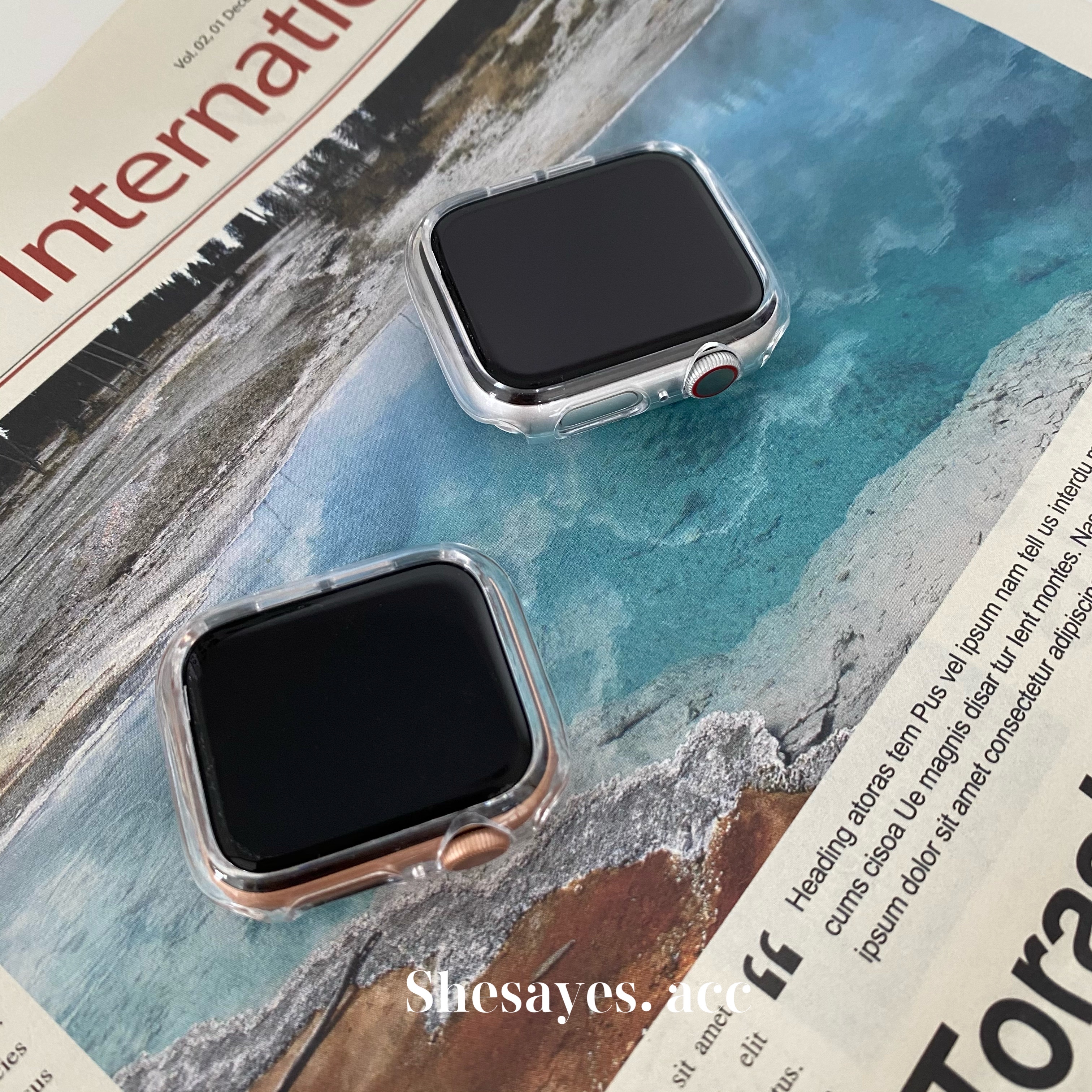 APPLE WATCH透明硬殼保護殼