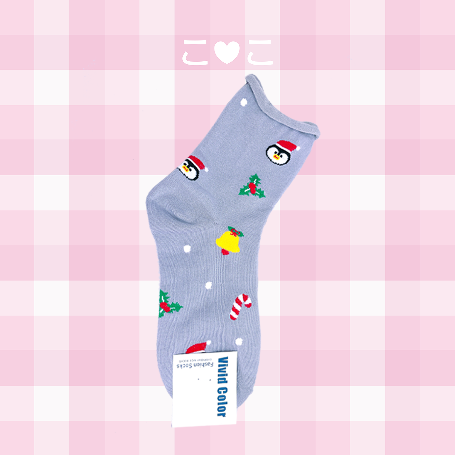 正韓聖誕造型點點襪子