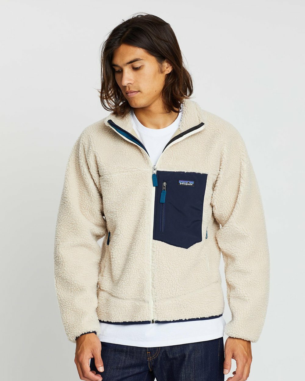 Patagonia Classic Retro-X - Natural / Navy