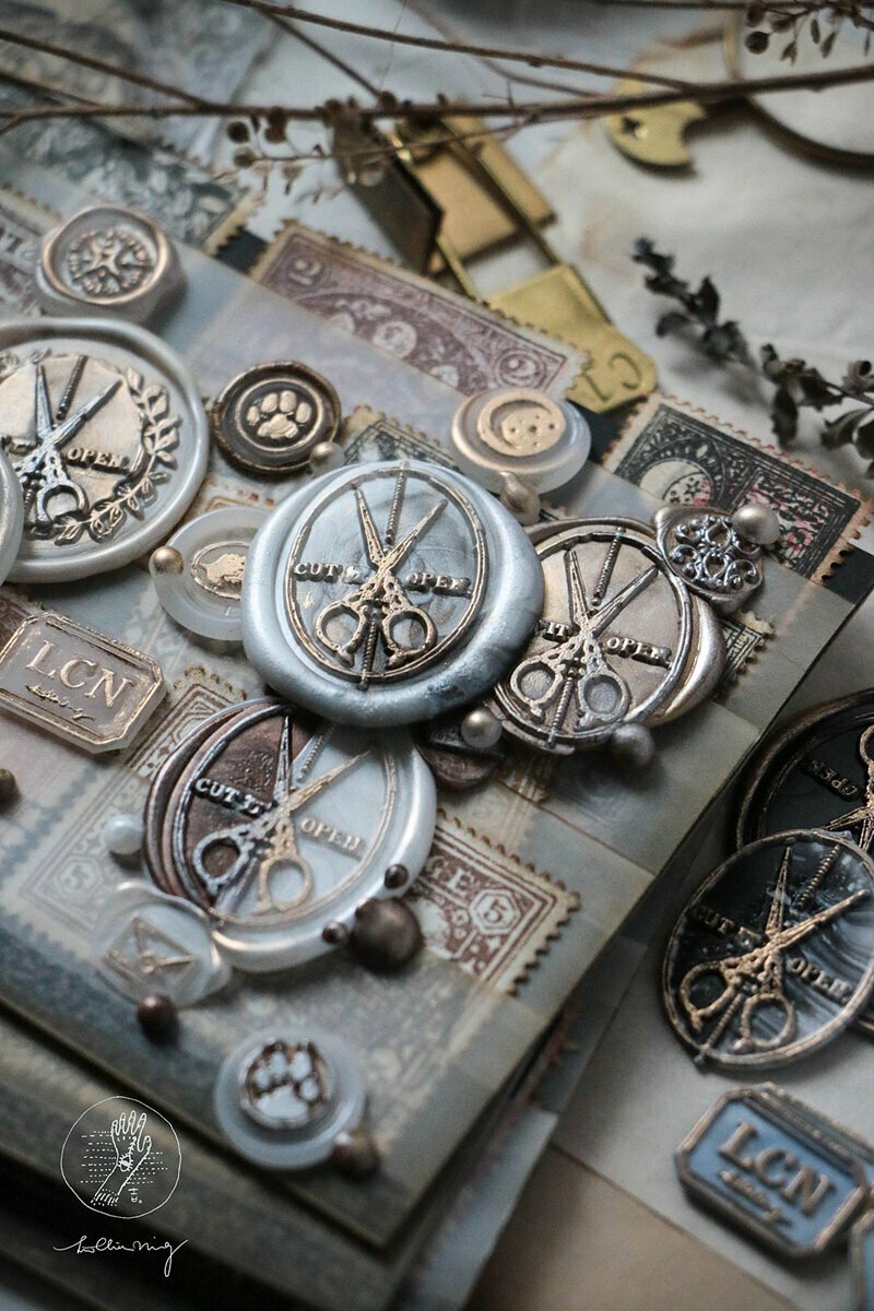 吉 封蠟印章組 - 剪開！（3cm）