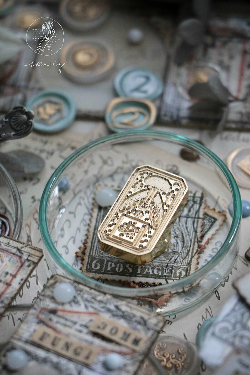 吉 封蠟印章組 -  菌菇座 （3cm）