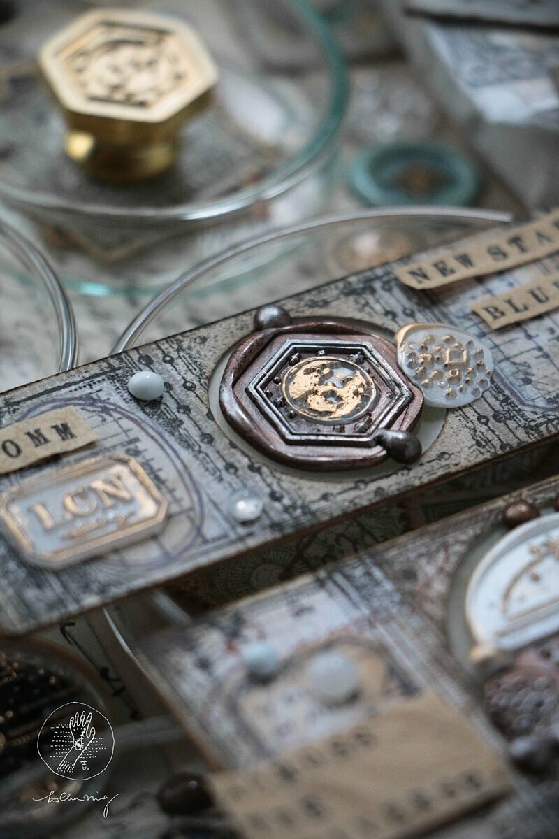 吉 封蠟印章組 -  藍月座 （2cm）