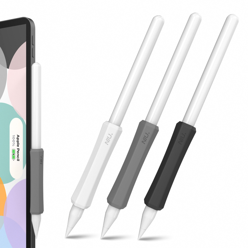 Apple Pencil 1&2/Pro 改良された感触、シリコーン滑り止めグリップ、磁気充電式バージョン - ガジェット - シリコン 多色