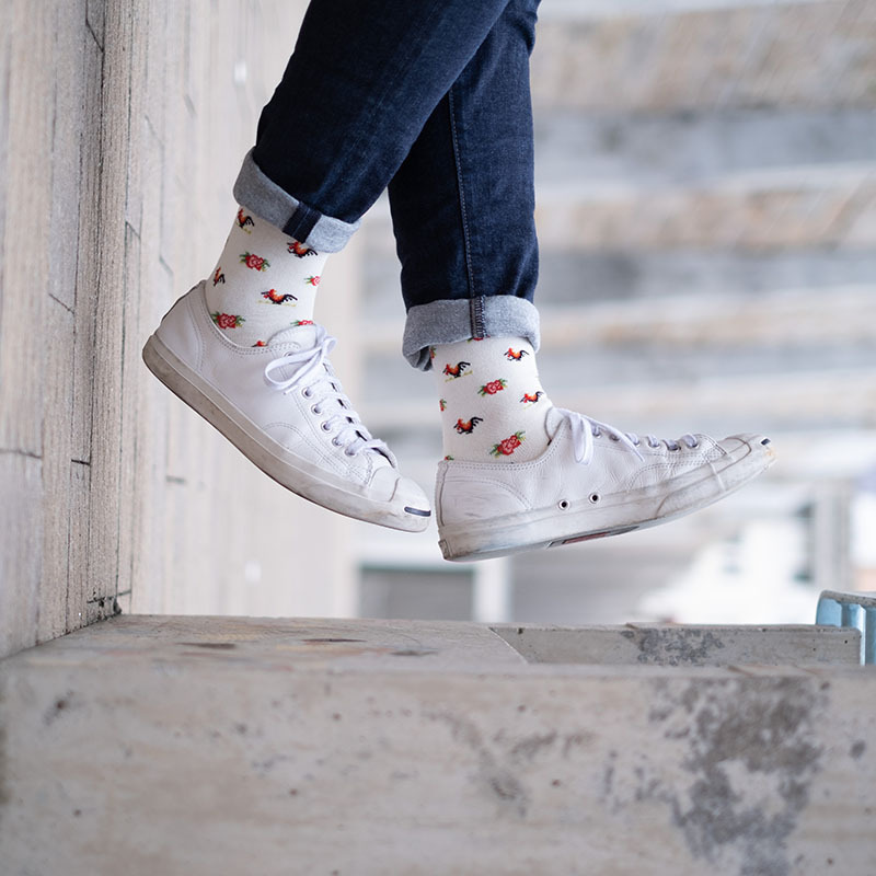 PLAYFUL SOCKS hong kong series rooster socks small (eu35-40)