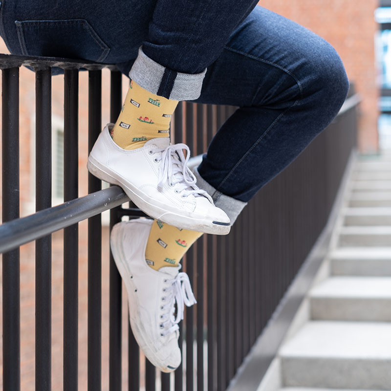 PLAYFUL SOCKS hong kong series dingding socks small (eu35-40)