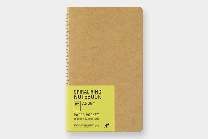 A5 Slim 口袋收納_袋鼠 ｜ Spiral Ring Notebook 線圈筆記本