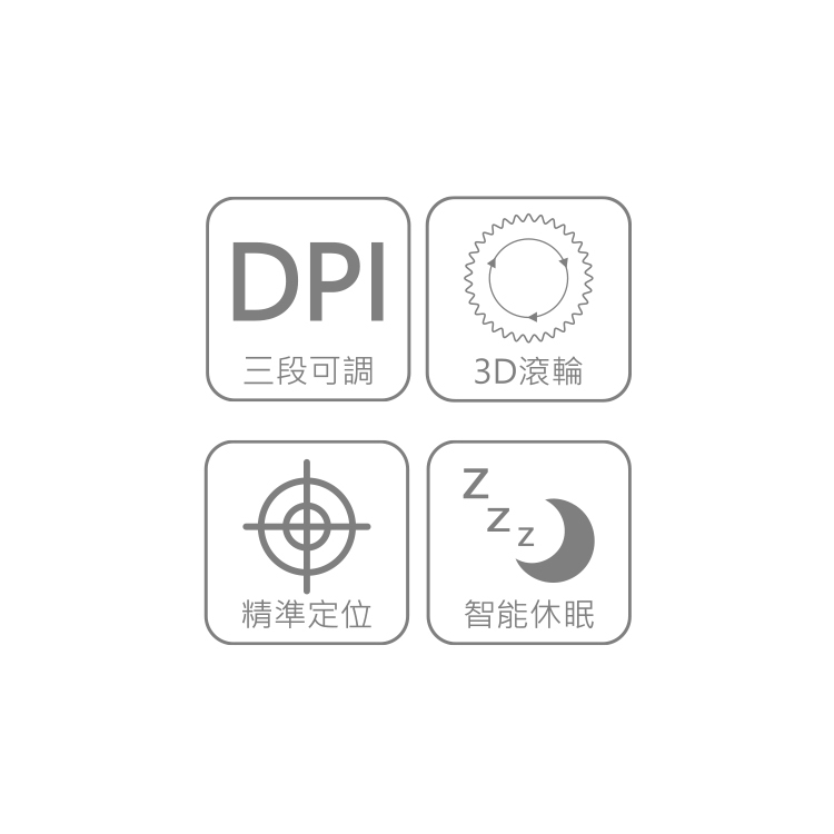 DMW122  Acuity DPI可調式無線滑鼠