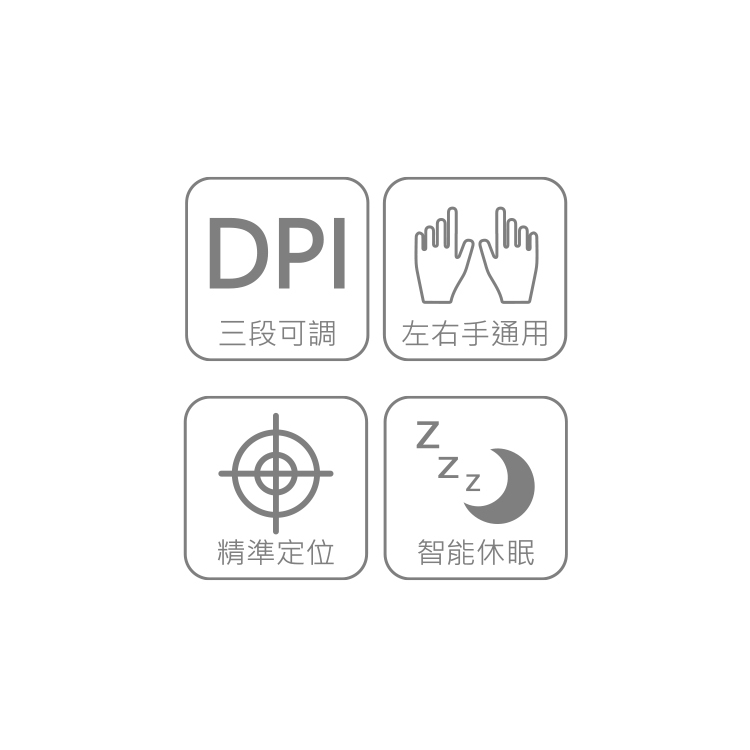 DMW121 Mellow DPI可調式無線滑鼠
